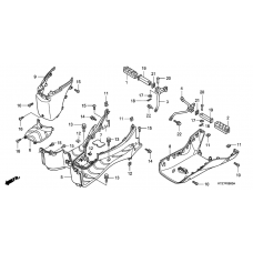 Floor step/pillion step