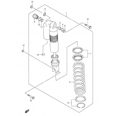 Rear shock absorber              

                  E1, p37