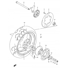 Rear wheel complete assy              

                  Gsf1200sav/saw/sax/say