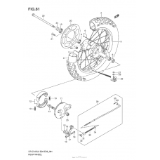 Заднее колесо (Dr-Z125L E28)