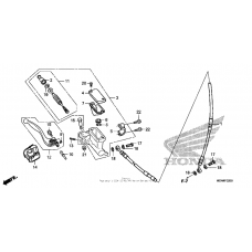 Front brake master cylinder