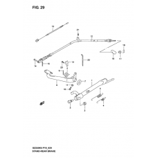 Stand - rear brake