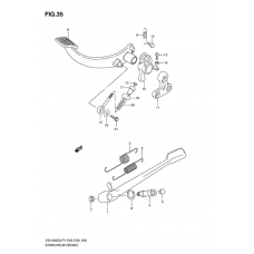 Stand - rear brake