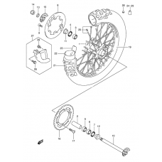 Rear wheel complete assy