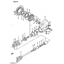 Propeller shaft - final drive gear