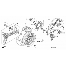 Rear wheel/ thrust cylinder