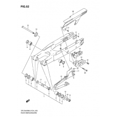 Rear swinging arm