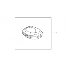 Top box 35l black unpainted