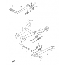 Stand - rear brake