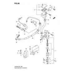 Rear master cylinder              

                  See note