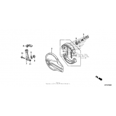 Rear brake panel