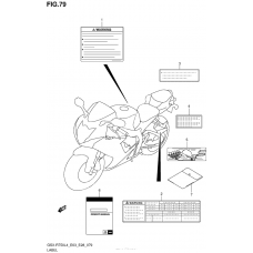 Информационные наклейкиl (Gsx-R750L4 E33)