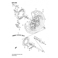 Rear wheel complete assy              

                  Model k7/k8/k9