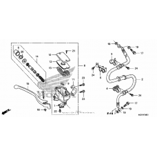 Front brake master cylinder (fsc600d)