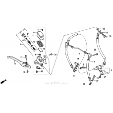 Front brake master cylinder