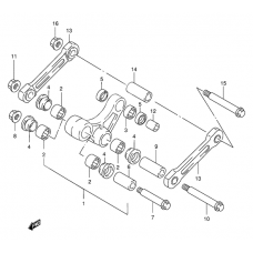 Rear cushion lever              

                  Model w/x