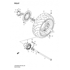 Rear wheel complete assy              

                  Model k6/k7