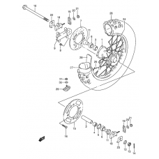 Rear wheel complete assy