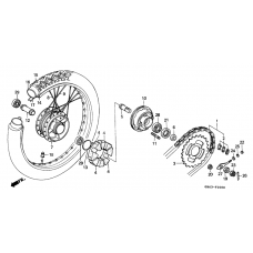 Rear wheel complete assy