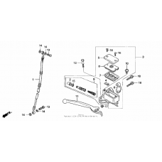 Front brake master cylinder