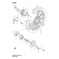 Rear wheel complete assy