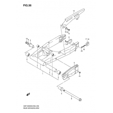 Rear swinging arm