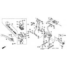Fr. brake master cylinder