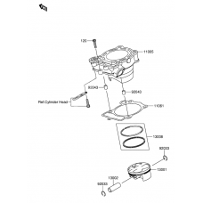 Cylinder/piston