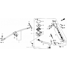 Rear brake master cylinder