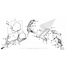 Front cover + meter visor