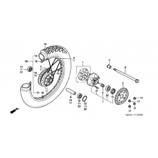 Rear wheel complete assy