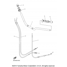 Steering handle cable