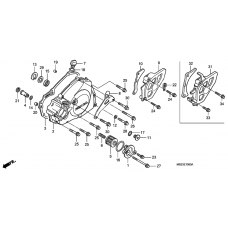 L. crankcase cover