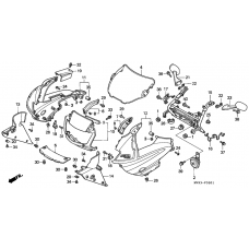 Upper cowling assy              

                  CBR600FS/3S/T/3T/SET