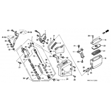 Rear brake master cylinder
