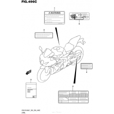 Информационные наклейки (Gsx-R1000L7 E33)