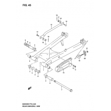 Rear swinging arm