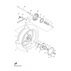 Rear wheel complete assy