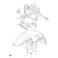 Front fender - headlamp housing