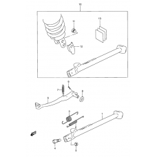 Stand - rear brake