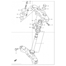 Steering stem              

                  Gsf1200sk1/sk2/sk3/sk4/sk5/szk5