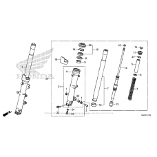 Вилка передней оси
