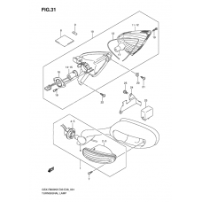 Turnsignal front & rear lamp