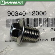 Пробка сливная 12х15 / PLUG, STRAIGHT SCREW, 90340-12006-00, 90340-12006, 90340 12006, YAMAHA Пробка сливная 12х15 / PLUG, STRAIGHT SCREW, 90340-12006-00, 90340-12006, 90340 12006, YAMAHA