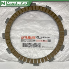 Диск сцепл.фрикцион / PLATE, FRICTION, 5TA-16321-00-00, 5TA-16321-00, 5TA 16321 00, YAMAHA
