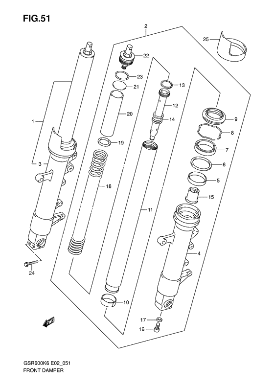 Front damper              

                  Model k6/k7