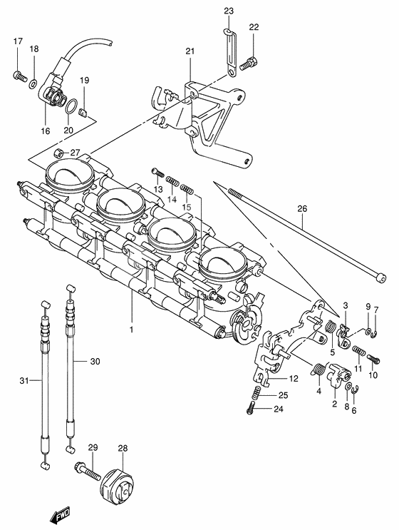 Throttle body              

                  Model k1