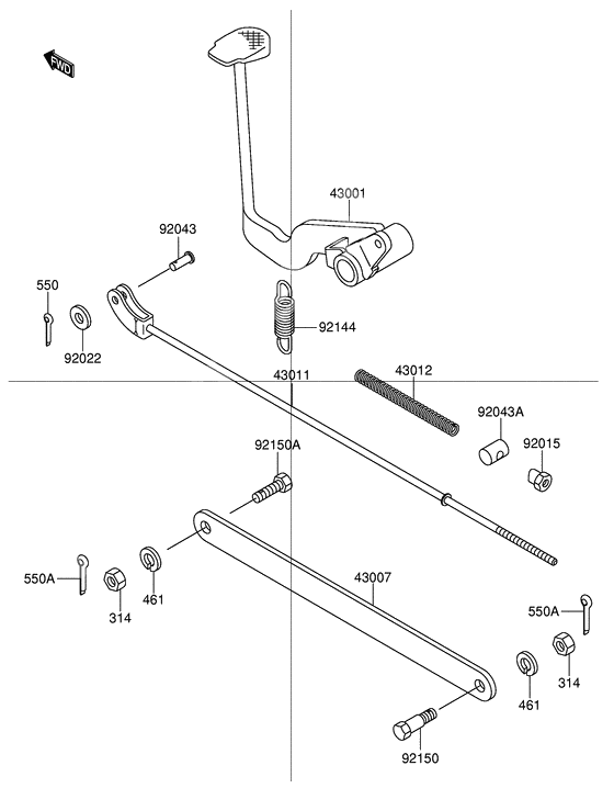 Педаль тормоза