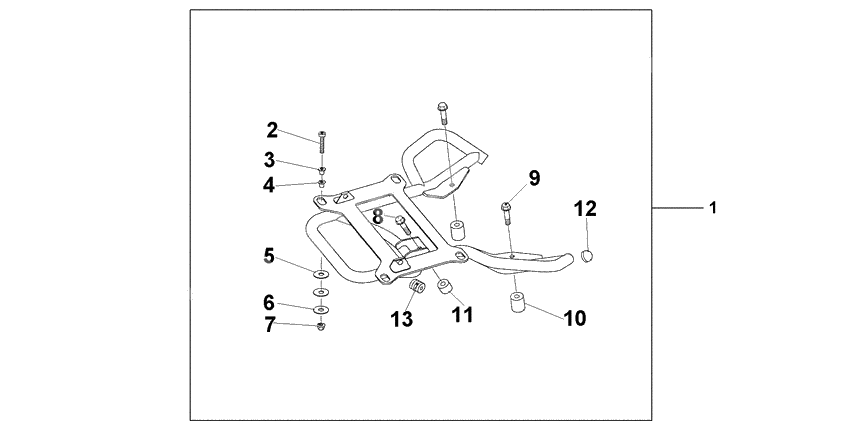 Rear carrier stay @125