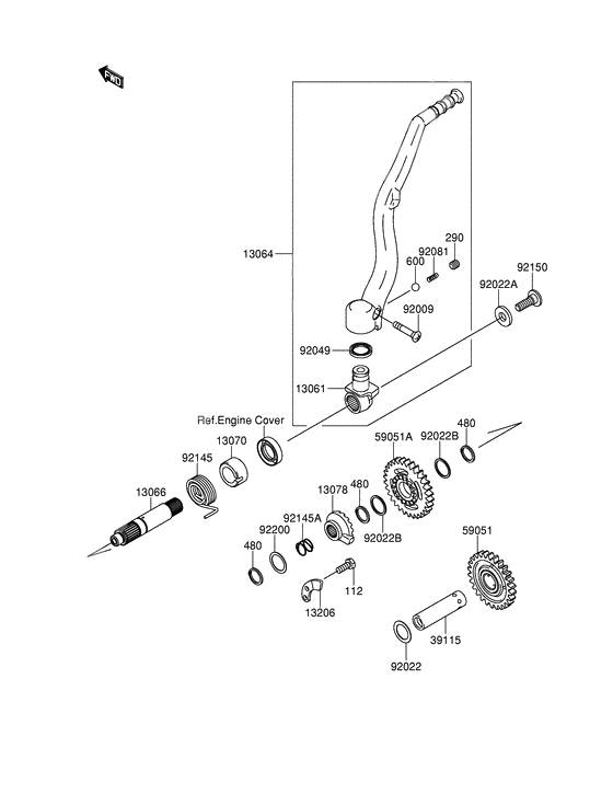 Kickstarter mechanism